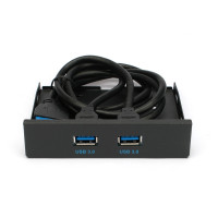 Планка USB 3.0 на переднюю панель 3.5" Gembird, FP3.5-USB3-2A, 2xUSB-A 3.0