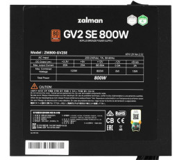 Блок питания 800W Zalman ZM800-GV2SE, 80+ Bronze