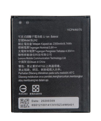 Аккумулятор (батарея) для Lenovo A6000 / A6010 / Vibe C (BL242) (тех.упак), ориг