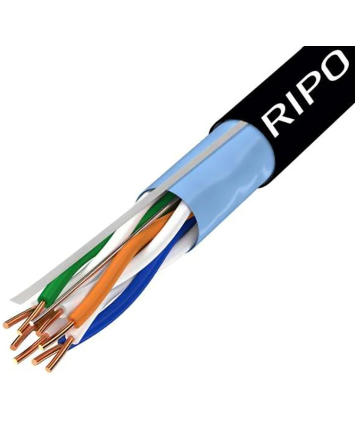 Кабель внешний витая пара Бухта 305м Ripo FTP4CAT5E 24AWG, медь 001-122014/ 010514 Кабель внешний витая пара Бухта 305м Ripo FTP4CAT5E 24AWG, медь 001-122014/ 010514