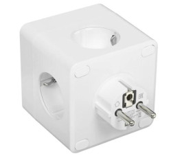 Сетевой фильтр Cablexpert CUBE-4-U4-W, 4р, 16А, 4хUSB