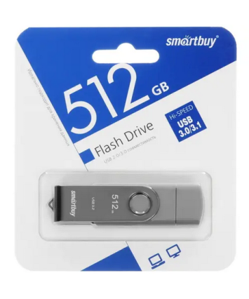 Флеш накопитель 512Gb USB 3.0+TypeC Smartbuy Twist Dual (SB512GB3DUOTWK)