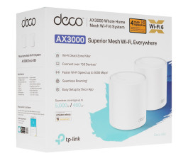Бесшовный Mesh роутер TP-Link Deco X60 (упак.:2шт)