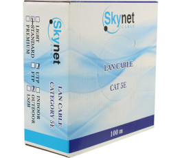 Кабель внешний витая пара Бухта 100м SkyNet Standart UTP5e 4pr ( 0.48mm) медь CSS-UTP-4-CU-OUT/100