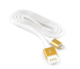 Кабель USB - Ligntning Cablexpert CC-ApUSBgd1m, 1m, белый