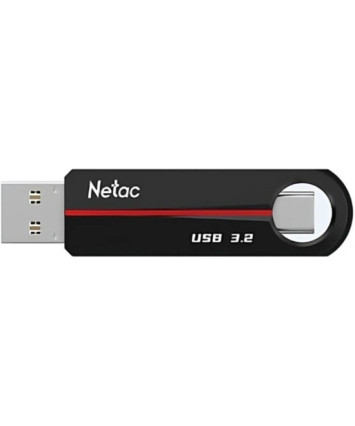 Флеш накопитель 128Gb USB 3.2+TypeC Netac US18 (NT03US18C-128G-32BK)