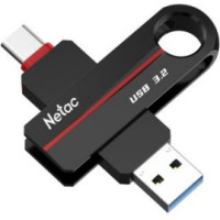 Флеш накопитель 128Gb USB 3.2+TypeC Netac US18 (NT03US18C-128G-32BK)