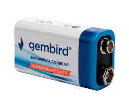 Батарейка солевая Gembird GB-6F22-1F, тип Крона(6F22), 1шт