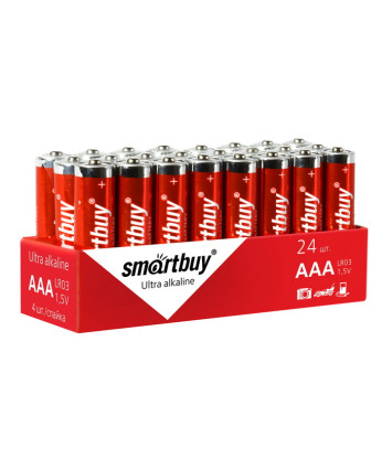 Батарейка Smartbuy алкалиновая LR03/4S AAA (SBBA-3A24S), 24шт