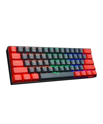 Клавиатура механическая PANTEON T3 RS HS RB, 60%, Rainbow, черный/красный (46)