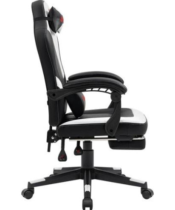 Кресло игровое Defender Apollo, черный/белый