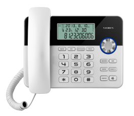 Телефон проводной teXet ТХ-259, черный-серебристый