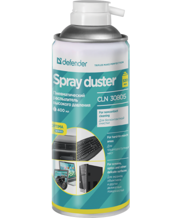 Очиститель - спрей: Сжатый воздух DEFENDER CLN 30805 Optima 520/400 мл