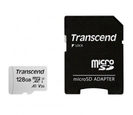 Карта памяти MicroSDXC UHS-I Card 128Gb Transcend 300S+ class 10