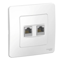 Розетка Systeme Electric BLANCA RJ45, кат.5e, внутренняя 2 порта