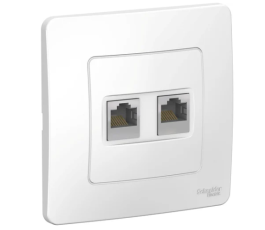 Розетка Systeme Electric BLANCA RJ45, кат.5e, внутренняя 2 порта