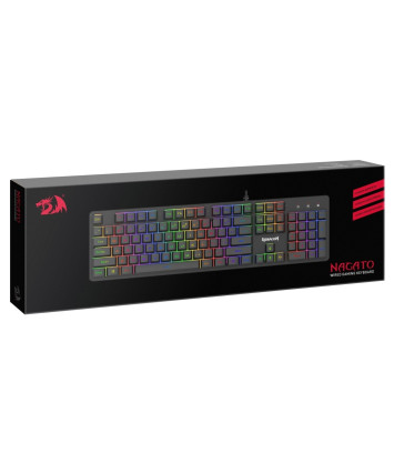 Клавиатура игровая Redragon Nagato RU, RGB, черный