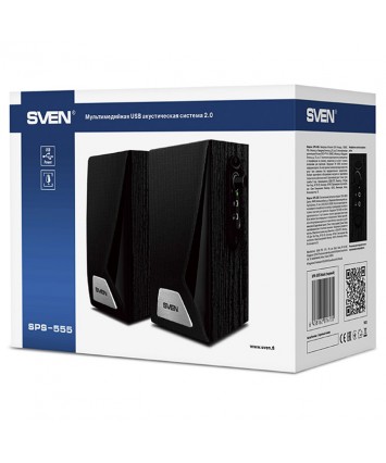 Акустика 2.0 SVEN SPS-555 USB Black