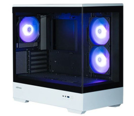 Корпус mATX без БП Zalman P30 BW, черный-белый