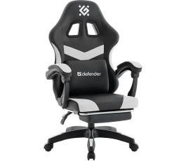 Кресло игровое Defender Runa PRO, черный/белый