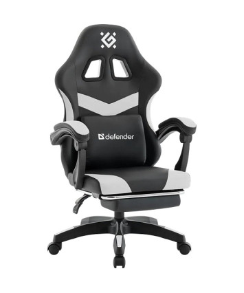 Кресло игровое Defender Runa PRO, черный/белый