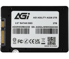 Накопитель SSD SATA 2,5" 2Tb AGi AI238 (AGI2K0GIMAI238)