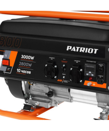 Генератор бензиновый Patriot GRS 3800, 3 кВт, 220В