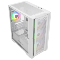 Корпус mATX без БП Powercase ByteFlow Micro White (CAMBFW-A4), белый
