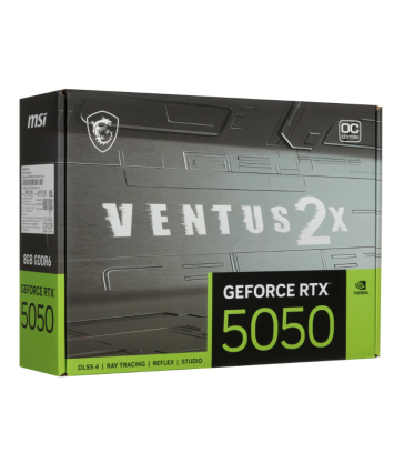 Видеокарта PCI-E 5.0 8Gb GeForce RTX 5050 MSI VENTUS 2X OC