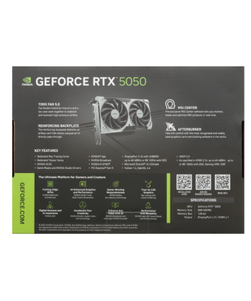 Видеокарта PCI-E 5.0 8Gb GeForce RTX 5050 MSI VENTUS 2X OC