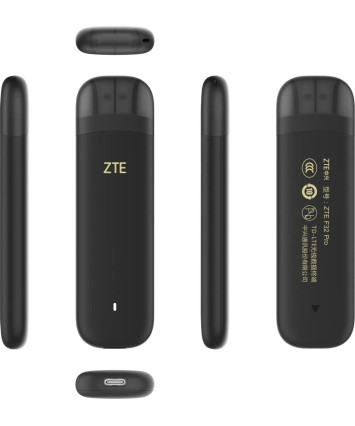 Модем 3G/4G ZTE F30Pro USB Wi-Fi VPN Firewall черный