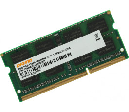 Модуль памяти SODIMM DDR3 4Gb PC12800 1600MHz Digma DGMAS31600004D