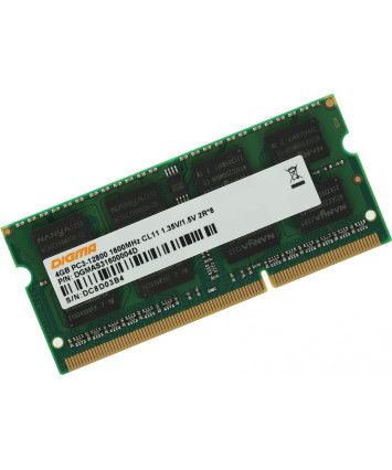 Модуль памяти SODIMM DDR3 4Gb PC12800 1600MHz Digma DGMAS31600004D