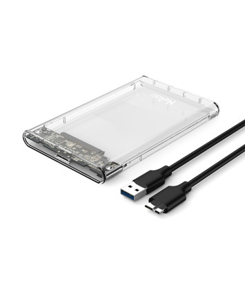 Контейнер для жесткого диска/SSD 2,5" USB 3.0 NETAC WH11 (NT07WH11-30AC), прозрачный