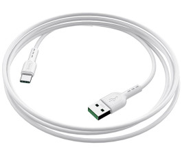 Кабель USB - Type-C, HOCO X33, 5A, 1 м, белый