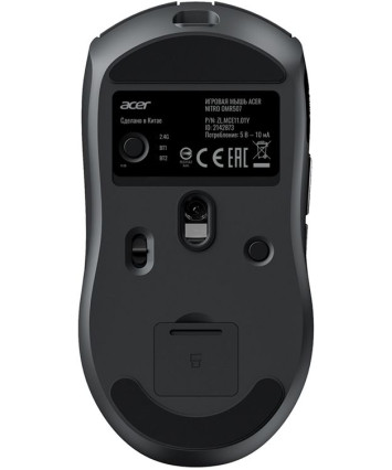 Мышь беспроводная игровая Acer Nitro OMR507, BT+2.4G, черный Мышь беспроводная игровая Acer Nitro OMR507, BT+2.4G, черный