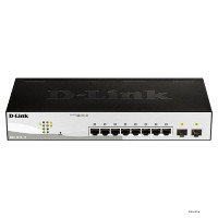 Коммутатор D-Link DGS1210-10/F1A, 8 портов, управляемый