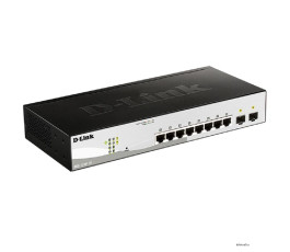 Коммутатор D-Link DGS-1210-10/F1A, 8 портов, управляемый