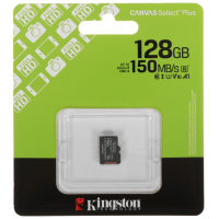 Карта памяти MicroSDXC UHS-I Card 128Gb Kingston Canvas Select Plus Class 10 SDCS3/128GBSP