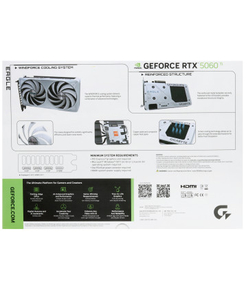 Видеокарта PCI-E 5.0 16Gb GeForce RTX 5060 Ti Gigabyte EAGLE OC ICE