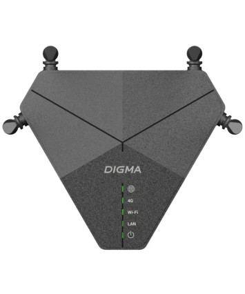 Беспроводной маршрутизатор Digma DWR-N302LTE, 4G, черный