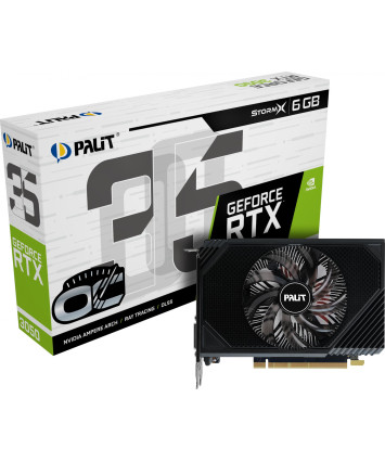 Видеокарта PCI-E 4.0 6Gb GeForce RTX 3050 Palit STORMX V1 (NE63050018JE-1072F)