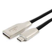 Кабель USB2.0 Cablexpert CC-G-mUSB01Bk-0.5M, AM/microB, серия Gold, 0.5м, черный, блистер