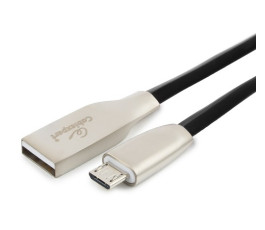 Кабель USB2.0 Cablexpert CC-G-mUSB01Bk-0.5M, AM/microB, серия Gold, 0.5м, черный, блистер