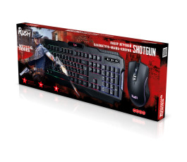 Проводной игровой набор клавиатура + мышь + коврик Smartbuy RUSH Shotgun