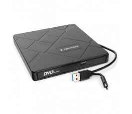 Оптический привод внешний DVD-RW USB 3.0 со встроенным кардридером и хабом Gembird DVD-USB-04