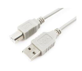 Кабель AM-BM, 4.5m, USB 2.0, Pro Cablexpert CC-USB2-AMBM-15-N серый
