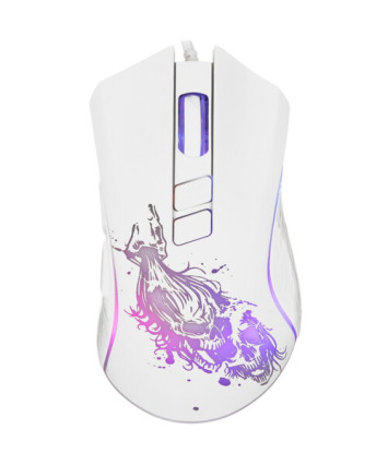Мышь игровая PANTEON MS83, RGB, белый (114)