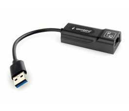 Проводной сетевой USB LAN адаптер Gembird NIC-U5, RJ45 100/1000Mbps USB 3.0