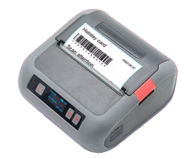 Принтер этикеток портативный аккумуляторный POCKET USB+Bluetooth (серый)